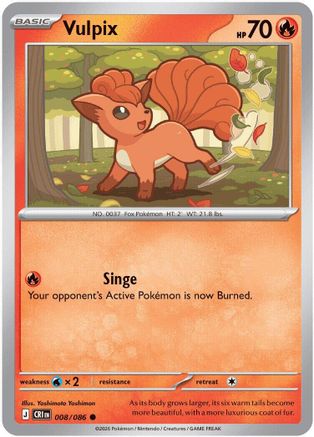 Vulpix (008/null) - Reverse Holofoil [ME04 Chaos Rising] - Card Brawlers