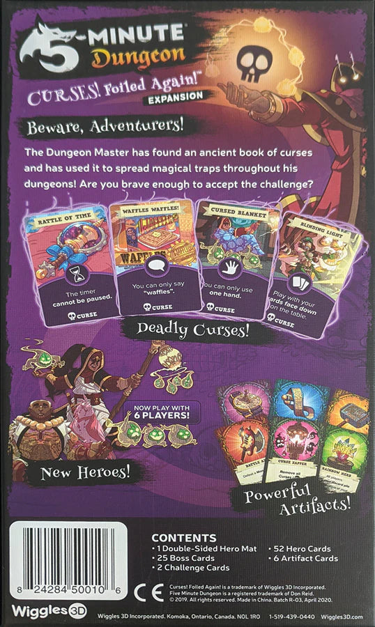 5-Minute Dungeon - Curses! Foiled Again! Expansion - Outset - Card Brawlers | Quebec | Canada |