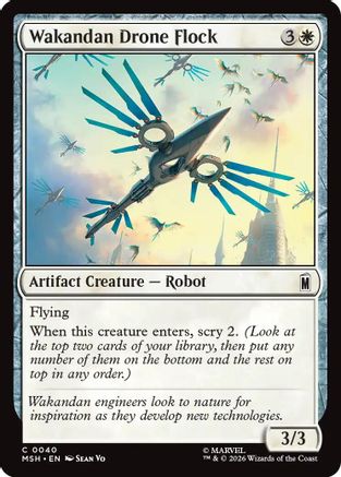 Wakandan Drone Flock (MSH-040) - Marvel Super Heroes - Card Brawlers