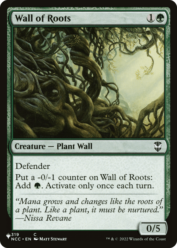 Wall of Roots [The List] - Card Brawlers