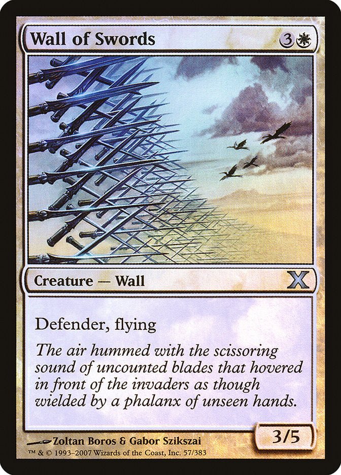 Wall of Swords (Premium Foil) [Tenth Edition] - Card Brawlers