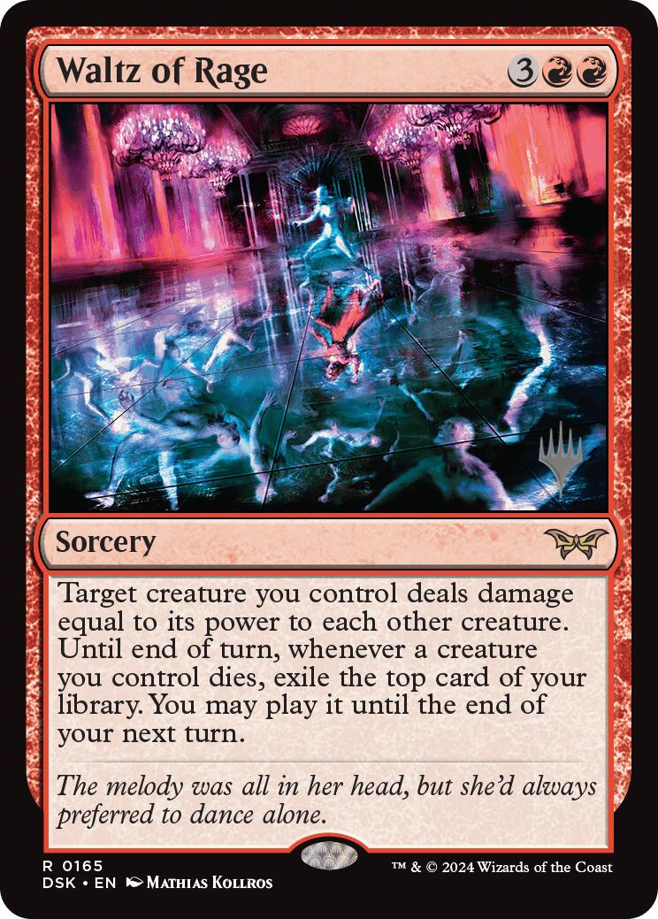 Waltz of Rage (Promo Pack) [Duskmourn: House of Horror Promos] - Card Brawlers