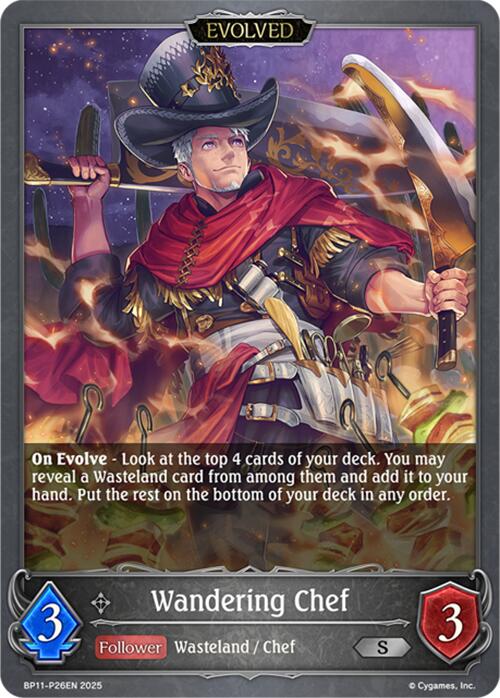 Wandering Chef (Evolved) - P26 (Foil) (BP11 - P26EN) [Bullet of Fate] - Card Brawlers