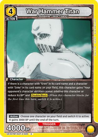 War Hammer Titan (UEX07BT/AOT-2-028) - UEX07BT Attack on Titan Vol 2 - Card Brawlers