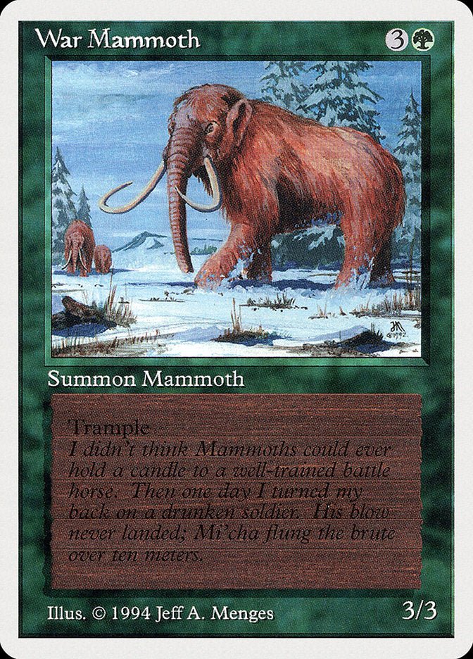 War Mammoth [Summer Magic / Edgar] - Card Brawlers