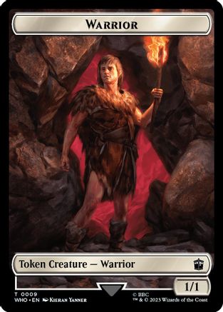 Warrior // Treasure (0029) Double-Sided Token (WHO-9 // 29) - Universes Beyond: Doctor Who Foil - Card Brawlers