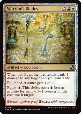 Warrior's Blades (FRA-163) - Reality Fracture Foil - Card Brawlers