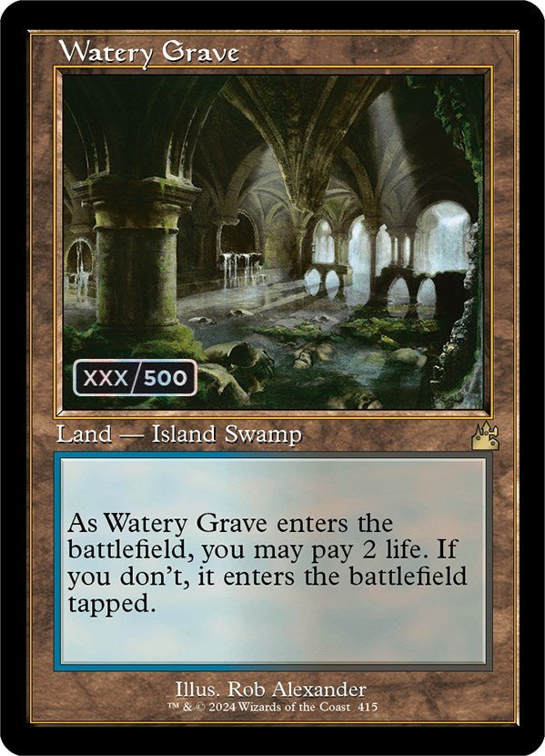Watery Grave (Retro) (Serialized) [Ravnica Remastered] - Card Brawlers