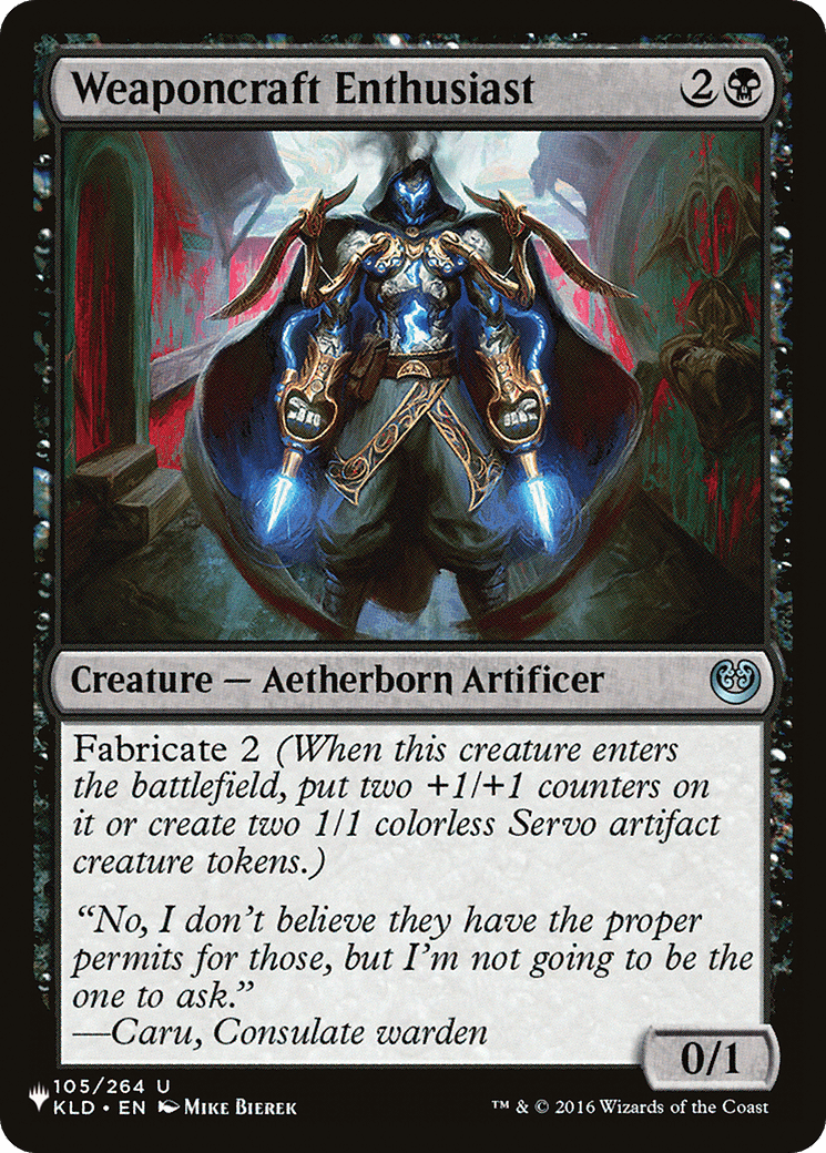 Weaponcraft Enthusiast [The List] - Card Brawlers