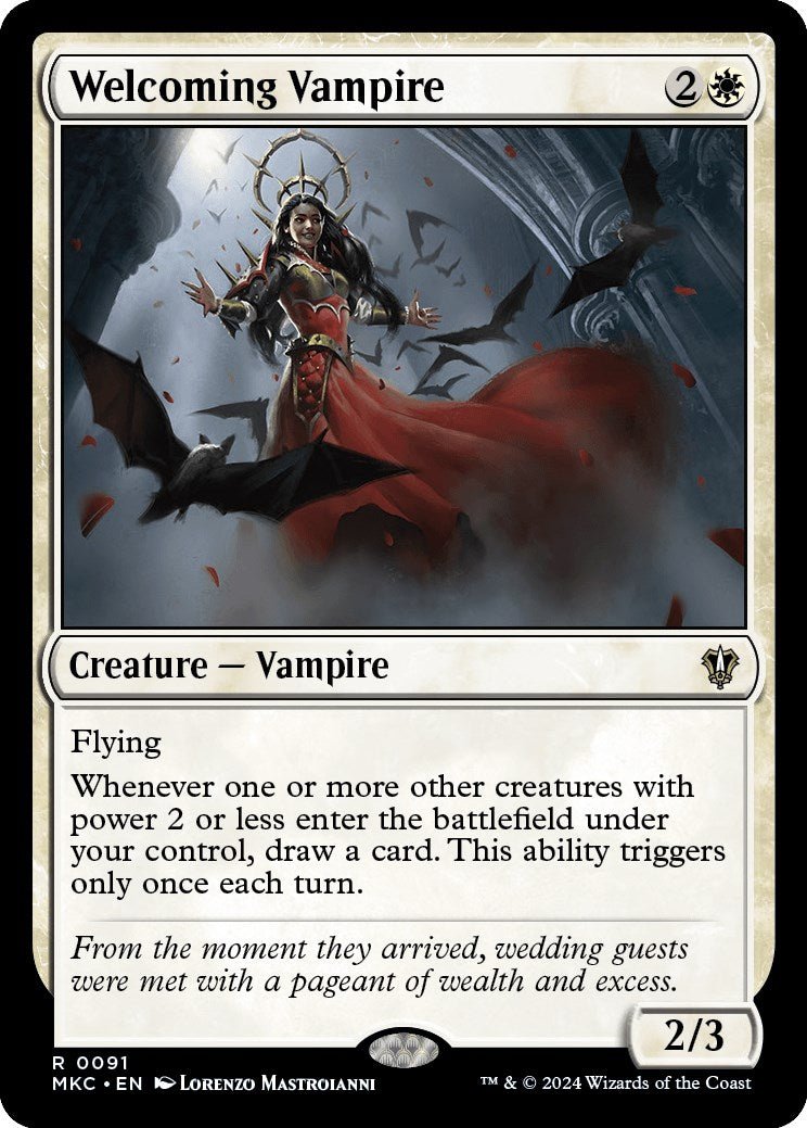 Welcoming Vampire [Murders at Karlov Manor Commander] - Card Brawlers