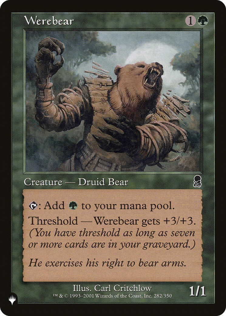 Werebear [The List] - Card Brawlers