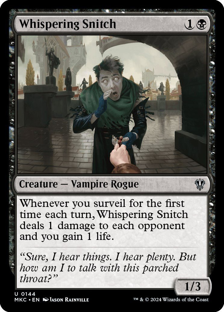 Whispering Snitch [Murders at Karlov Manor Commander] - Card Brawlers
