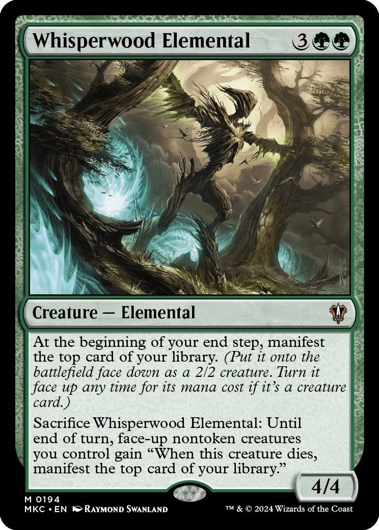 Whisperwood Elemental [Murders at Karlov Manor Commander] - Card Brawlers