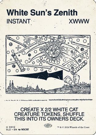 White Sun's Zenith (0012) (SLZ-012) - Secret Lair x MSCHF: The Zeta Set - Card Brawlers
