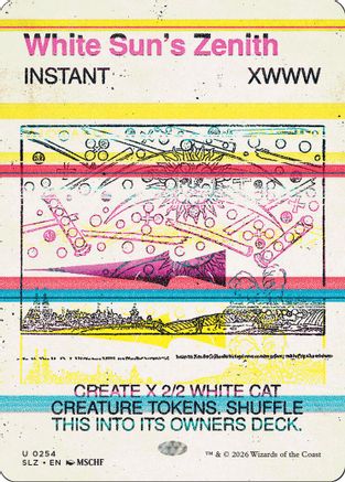 White Sun's Zenith (0254) (SLZ-254) - Secret Lair x MSCHF: The Zeta Set - Card Brawlers