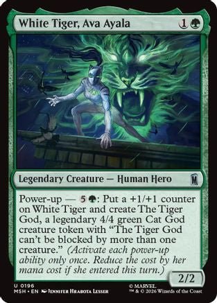 White Tiger, Ava Ayala (MSH-196) - Marvel Super Heroes - Card Brawlers