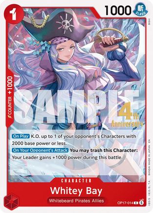 Whitey Bay (OP17-014) - The World's Strongest Warriors Release Event Cards - Card Brawlers