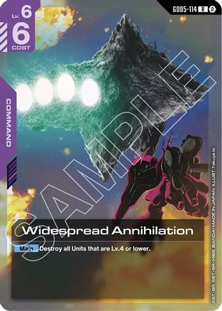 Widespread Annihilation (GD05-114) - Freedom Ascension Holofoil - Card Brawlers