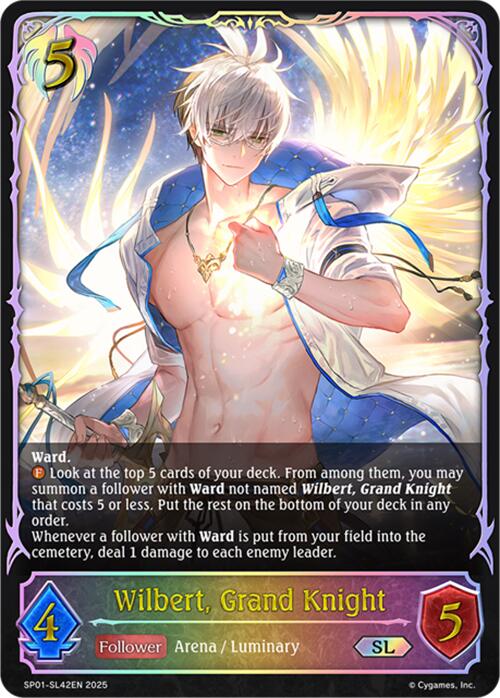 Wilbert, Grand Knight (SL) (SP01 - SL42EN) [Seaside Memories] - Card Brawlers