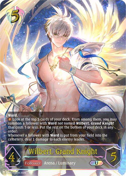 Wilbert, Grand Knight (U) (SP01 - U26EN) [Seaside Memories] - Card Brawlers