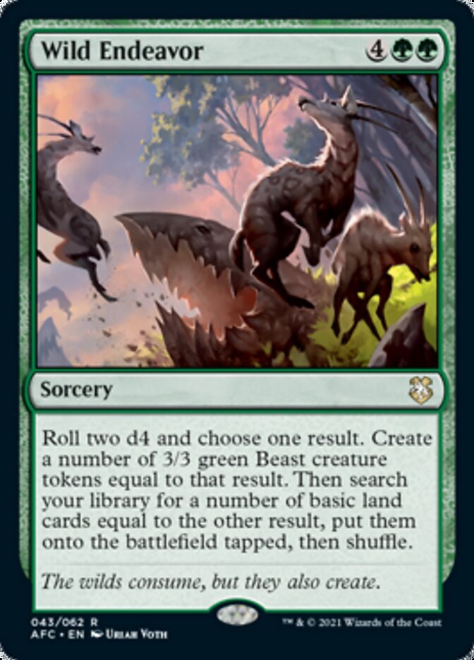 Wild Endeavor [Dungeons & Dragons: Adventures in the Forgotten Realms Commander] - Card Brawlers