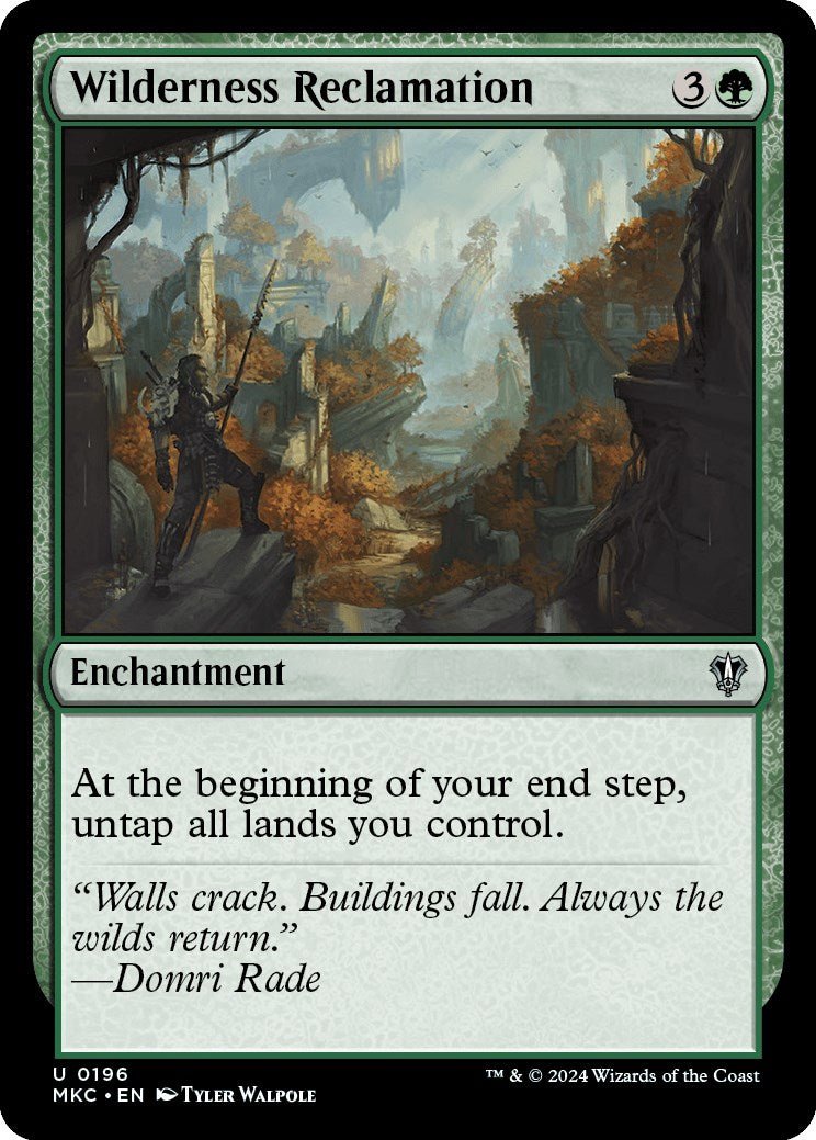 Wilderness Reclamation [Murders at Karlov Manor Commander] - Card Brawlers