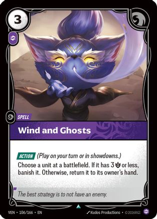 Wind and Ghosts (106/166) - Vendetta Foil - Card Brawlers