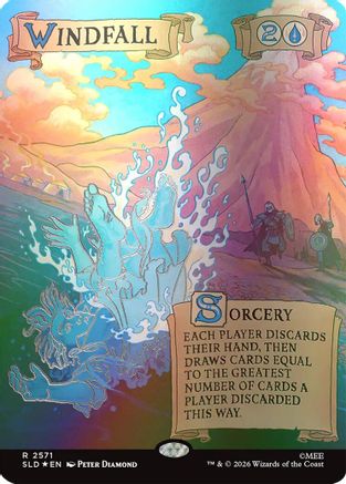 Windfall (2571) (Out Of Sight Foil) (SLD-2571) - Secret Lair Drop Series Foil - Card Brawlers