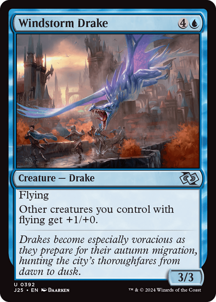 Windstorm Drake [Foundations Jumpstart] - Card Brawlers