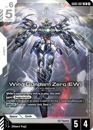 Wing Gundam Zero (EW) (GD05-067) - Freedom Ascension Holofoil - Card Brawlers