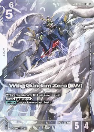 Wing Gundam Zero (EW) (LR+) (GD05-067) - Freedom Ascension Holofoil - Card Brawlers