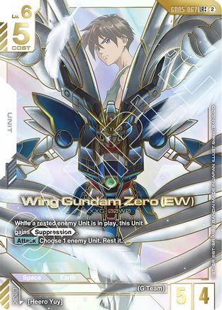 Wing Gundam Zero (EW) (LR++) (GD05-067) - Freedom Ascension Holofoil - Card Brawlers
