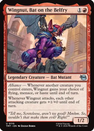 Wingnut, Bat on the Belfry (TMT-110) - Teenage Mutant Ninja Turtles - Card Brawlers