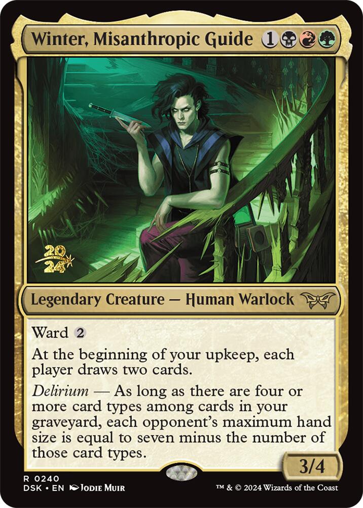 Winter, Misanthropic Guide [Duskmourn: House of Horror Prerelease Promos] - Card Brawlers