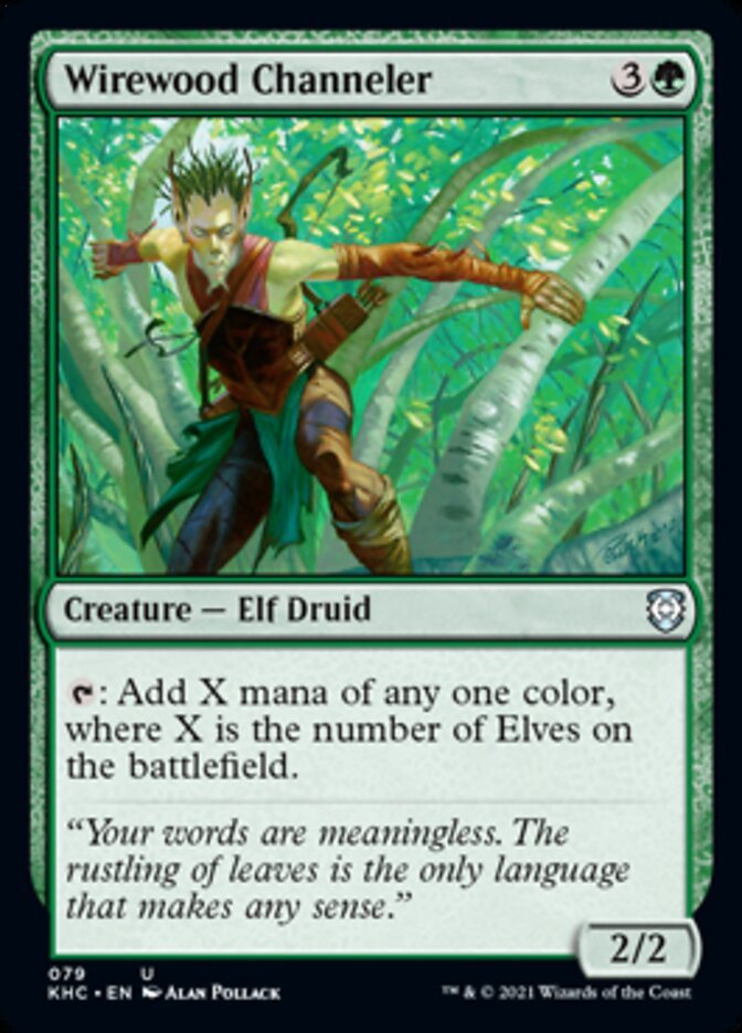 Wirewood Channeler [Kaldheim Commander] - Card Brawlers
