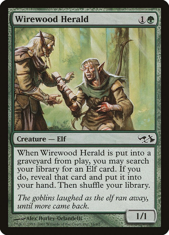 Wirewood Herald [Duel Decks: Elves vs. Goblins] - Card Brawlers