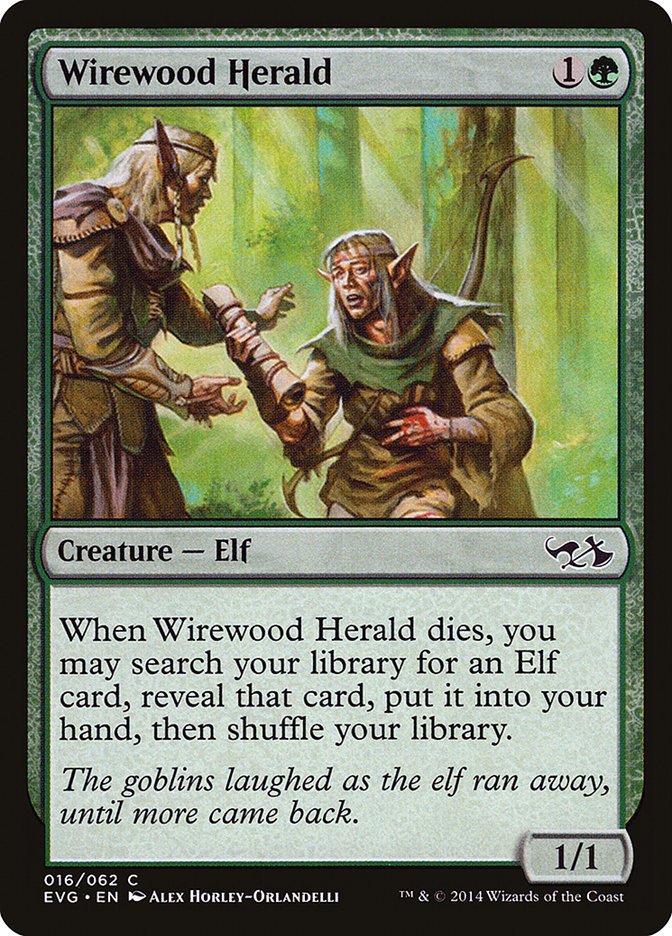 Wirewood Herald (Elves vs. Goblins) [Duel Decks Anthology] - Card Brawlers