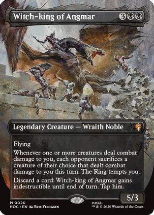 Witch-king of Angmar (Borderless) (HOC-020) - The Hobbit: Eternal-Legal Foil - Card Brawlers