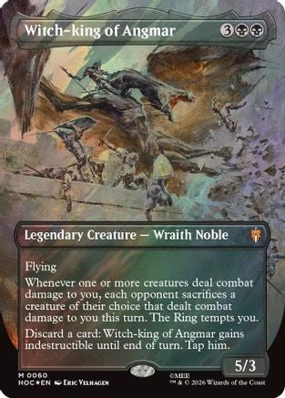 Witch-king of Angmar (Borderless) (Surge Foil) (HOC-060) - The Hobbit: Eternal-Legal Foil - Card Brawlers