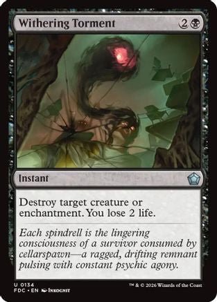 Withering Torment (FDC-134) - Commander: Foundations - Card Brawlers