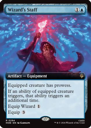 Wizard's Staff (Extended Art) (HOB-294) - The Hobbit - Card Brawlers