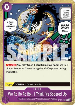 Wo Ro Ro Ro Ro... I Think I've Sobered Up (OP17-076) - The World's Strongest Warriors Foil - Card Brawlers