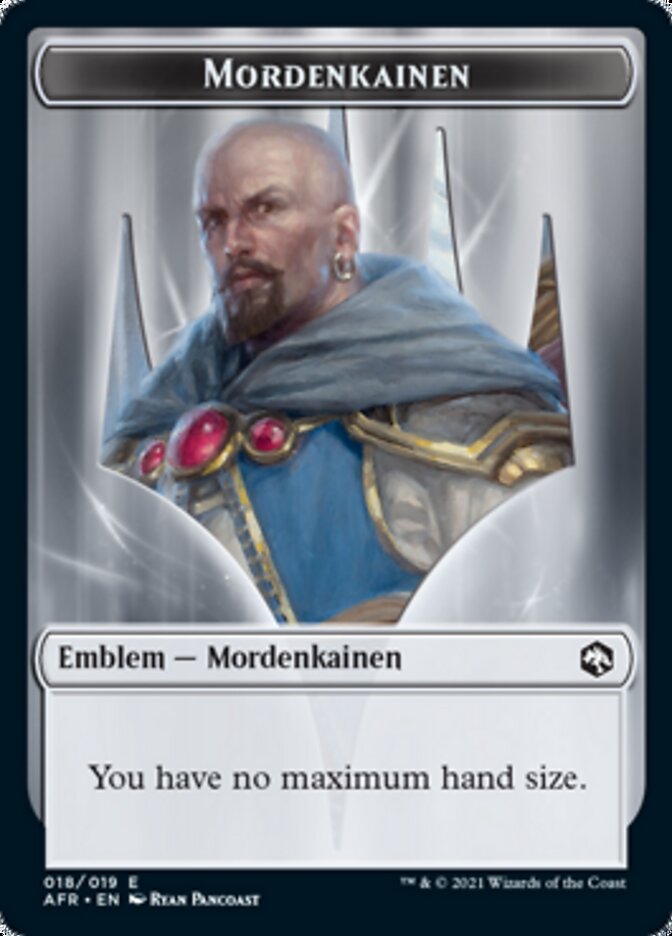 Wolf // Mordenkainen Emblem Double - Sided Token [Dungeons & Dragons: Adventures in the Forgotten Realms Tokens] - Card Brawlers