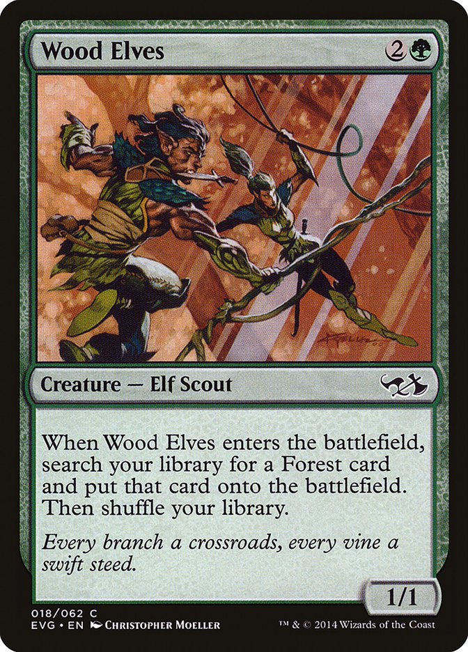 Wood Elves (Elves vs. Goblins) [Duel Decks Anthology] - Card Brawlers