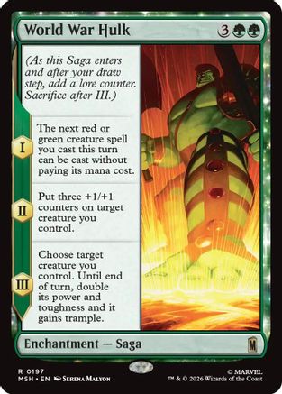 World War Hulk (MSH-197) - Marvel Super Heroes - Card Brawlers
