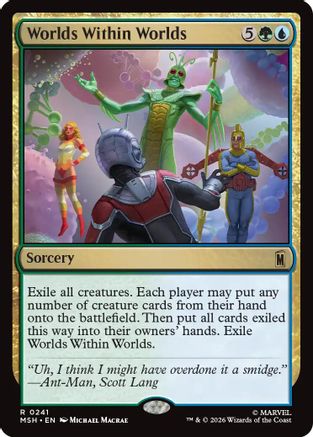 Worlds Within Worlds (MSH-241) - Marvel Super Heroes Foil - Card Brawlers