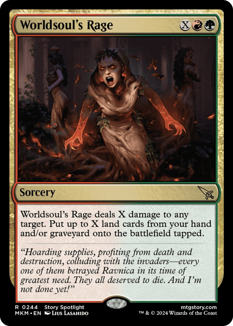 Worldsoul's Rage [Murders at Karlov Manor] - Card Brawlers