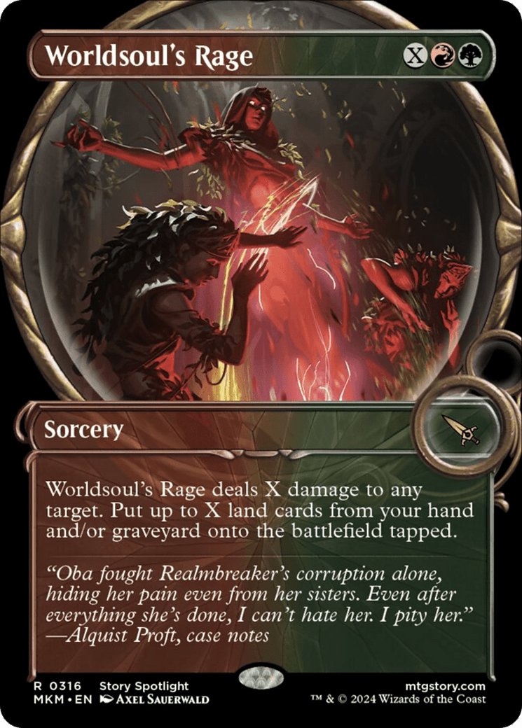 Worldsoul's Rage (Showcase) [Murders at Karlov Manor] - Card Brawlers