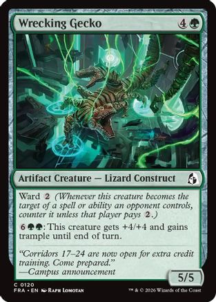 Wrecking Gecko (FRA-120) - Reality Fracture Foil - Card Brawlers