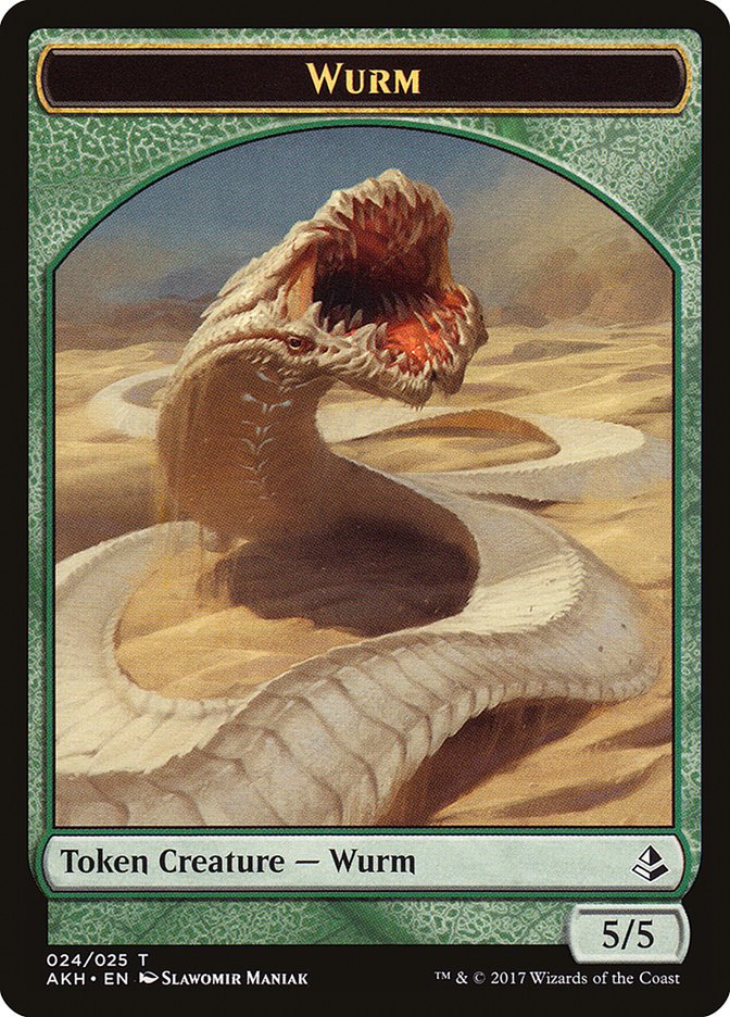 Wurm Token [Amonkhet Tokens] - Card Brawlers